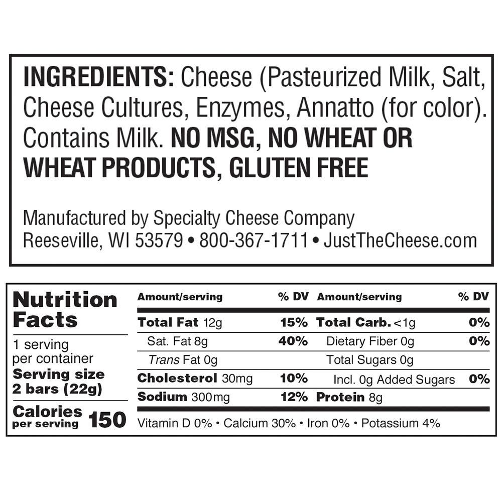 Just The Cheese® Aged Cheddar Crunchy Toasted Cheese Bars, 12 ct / 0.8 oz -  Kroger